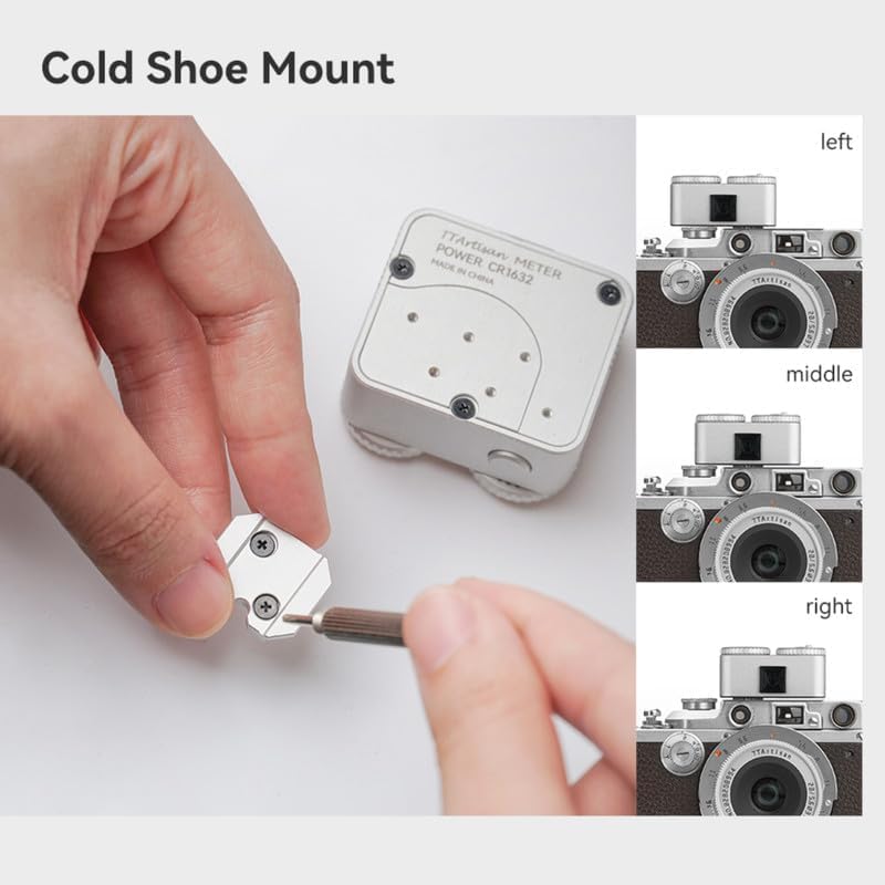 TTArtisan Light Meter II, Real-time Metering Tool, Two Dial to Adjust ISO, Aperture and Shutter Speed, Compatible with Older Leicas and Similar Rangefinder Cameras - Image 5